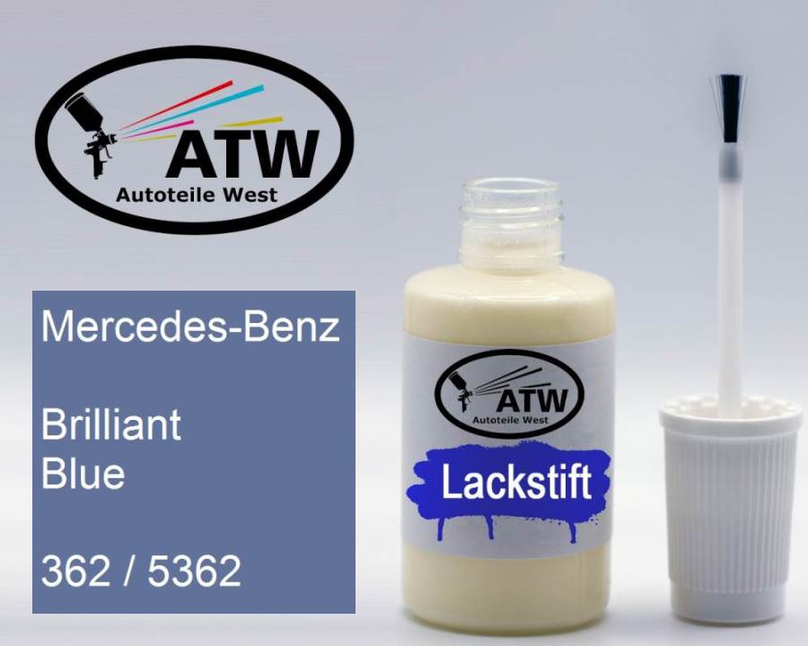 Mercedes-Benz, Brilliant Blue, 362 / 5362: 20ml Lackstift, von ATW Autoteile West.